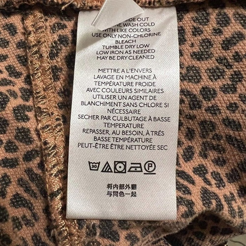 Anthropologie Kalea Leopard Print Corduroy Joggers Size Medium - Picture 9 of 11